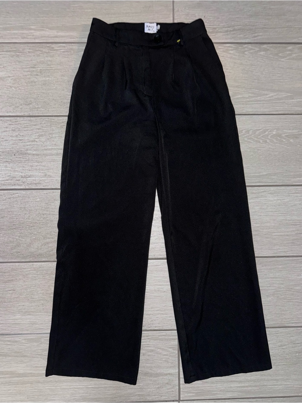 Princess Polly Black Wide-Leg Women’s Trousers